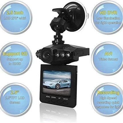 2.5" Wide Angle Car Dash Cam