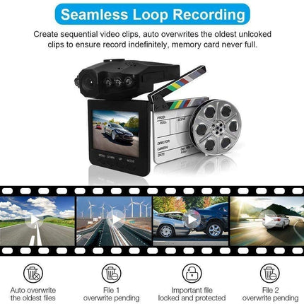 2.5" Wide Angle Car Dash Cam